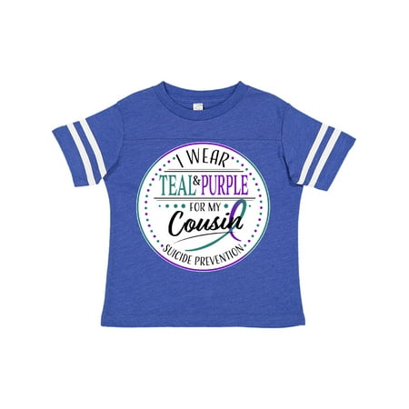Inktastic Suicide Prevention- I Wear Teal and Purple for My Cousin Gift Toddler Boy or Toddler Girl T-Shirt
Inktastic Suicide Prevention- I Wear Teal and Purple for My Cousin Gift Toddler Boy or Toddler Girl T-Shirt