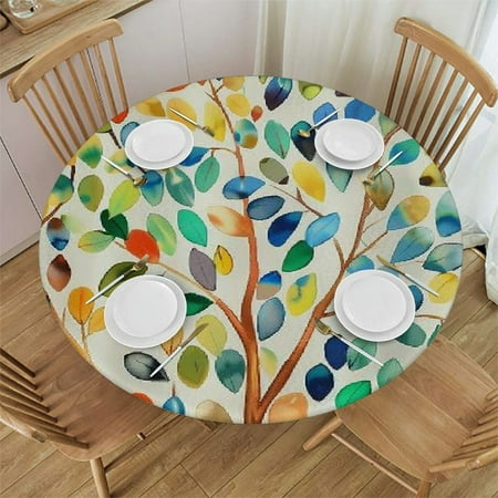 BCIIG Vines Round Table Cover Stain Resistant Washable Indoor Outdoor Tablecloth Kitchen Dining Wedding Parties Full Width Single-Sided Printing 100% Polyester Fiber 54-58
BCIIG Vines Round Table Cover Stain Resistant Washable Indoor Outdoor Tablecloth Kitchen Dining Wedding Parties Full Width Single-Sided Printing 100% Polyester Fiber 54-58