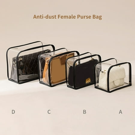 YUNx Handbag Storage Bag Transparent Waterproof Moisture-proof Large Capacity Smooth Zipper Dustproof Multifunctional Women Purse Dust Bag Protector for Bedroom
YUNx Handbag Storage Bag Transparent Waterproof Moisture-proof Large Capacity Smooth Zipper Dustproof Multifunctional Women Purse Dust Bag Protector for Bedroom
