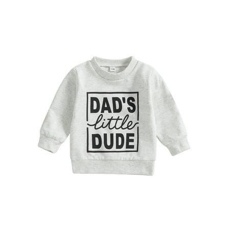 Toddler Baby Boys Girls Sweatshirts Letter Print Crew Neck Long Sleeve Baby Pullovers Fall Clothes Tops
Toddler Baby Boys Girls Sweatshirts Letter Print Crew Neck Long Sleeve Baby Pullovers Fall Clothes Tops