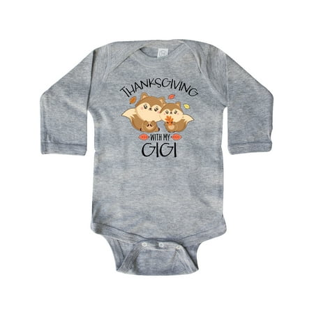 Inktastic Thanksgiving with my Gigi Cute Squirrel Family Gift Baby Boy or Baby Girl Long Sleeve Bodysuit
Inktastic Thanksgiving with my Gigi Cute Squirrel Family Gift Baby Boy or Baby Girl Long Sleeve Bodysuit
