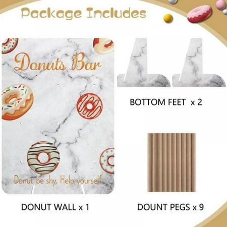 Donut Display Stand Wooden Display Board Weddings Reusable Multipurpose Wood Shelf for Baby Shower Birthday Party Favor Wedding
Donut Display Stand Wooden Display Board Weddings Reusable Multipurpose Wood Shelf for Baby Shower Birthday Party Favor Wedding