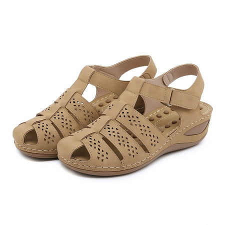 Vedolay Wide Sandals for Women Womens Wedge Sandals Elastic Ankle Strap Rhinestone Sandals Summer Comfortable Shoes Brown 8
Vedolay Wide Sandals for Women Womens Wedge Sandals Elastic Ankle Strap Rhinestone Sandals Summer Comfortable Shoes Brown 8