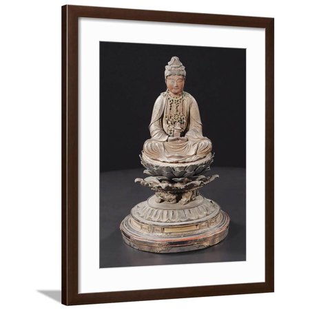 Seated Miroku Bosatsu, Kamakura Period Framed Print Wall Art