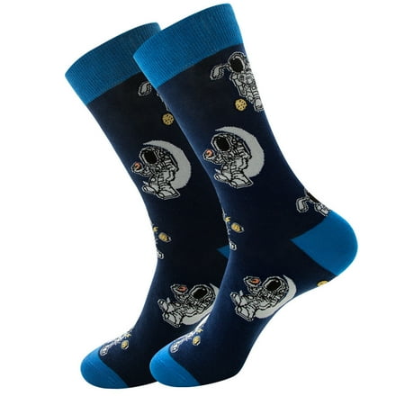 Womens Socks Cotton Fun Universe Series Astronaut Socks for Women