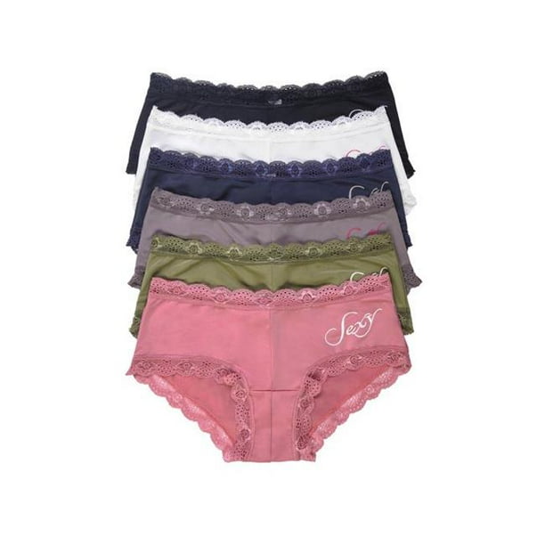 Sofra LP7225PH3-LG Ladies Intimate Sets Poly Hipster Panty, Multi Color - Large - 12 Pairs