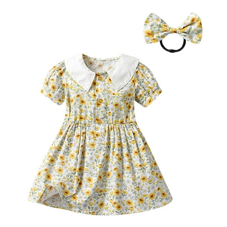 Kids Toddler Baby Girls Dress Spring Summer Print Floral Short Sleeve Headbands Princess Dress 2Pc Outfits Clothing
Kids Toddler Baby Girls Dress Spring Summer Print Floral Short Sleeve Headbands Princess Dress 2Pc Outfits Clothing