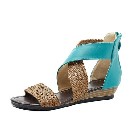 Ladies Shoes Vintage Sandals Boho Woven Casual Anti-slip for Women Summer Beach Green 39
Ladies Shoes Vintage Sandals Boho Woven Casual Anti-slip for Women Summer Beach Green 39