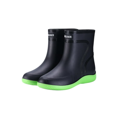 Daeful Mens Comfort Slip On Rain Boots Outdoor Casual Garden Shoes Kitchen Lightweight Round Toe Work Shoe Green (Women) 6
Daeful Mens Comfort Slip On Rain Boots Outdoor Casual Garden Shoes Kitchen Lightweight Round Toe Work Shoe Green (Women) 6