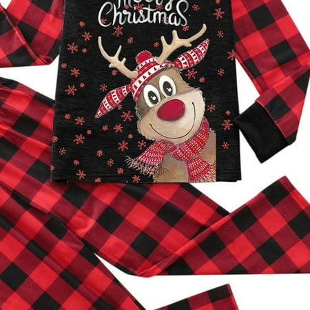 VERMON Christmas Pajamas 1 Set Festive Atmosphere O-Neck Practical Xmas Pattern Family Matching Top Pants 2-piece Pajamas Set
VERMON Christmas Pajamas 1 Set Festive Atmosphere O-Neck Practical Xmas Pattern Family Matching Top Pants 2-piece Pajamas Set