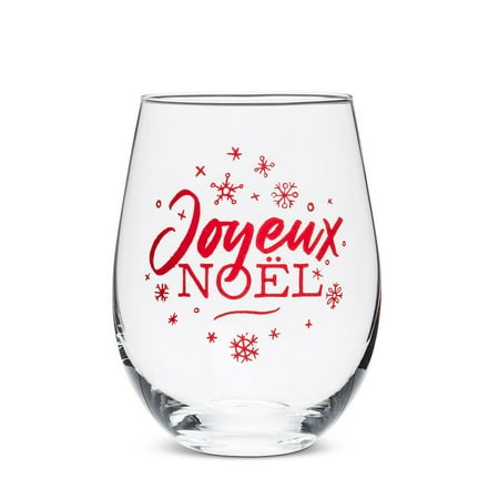 Set of 2 Joyeux Noel Stemless Goblet