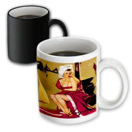 3dRose Print of Elvgren Pinup Warming Up Painting - Magic Transforming Mug 11-ounce
3dRose Print of Elvgren Pinup Warming Up Painting - Magic Transforming Mug 11-ounce
