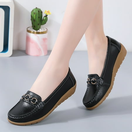 Cathalem Shoes Insoles Women Flat Feet Womens Comfort Walking Flat Loafer Slip On Leather Loafer Comfortable Flat Women Shoes Black 9
Cathalem Shoes Insoles Women Flat Feet Womens Comfort Walking Flat Loafer Slip On Leather Loafer Comfortable Flat Women Shoes Black 9