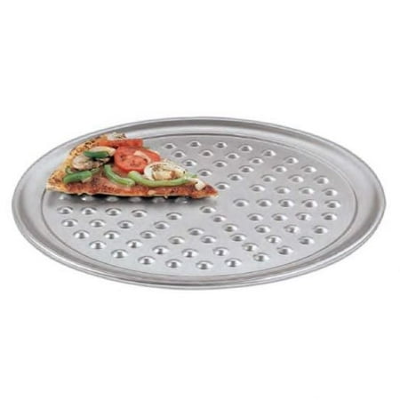 2 Pcs American Metalcraft CTP12-N 12 Standard Weight Aluminum Coupe Pizza Pan with Nibs Each