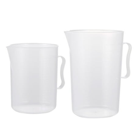2pcs Plastic Measuring Pitcher with Handle Clear Graduated Cups Large Capacity Measuring Beaker for Kitchen (1000ml+2000ml)
2pcs Plastic Measuring Pitcher with Handle Clear Graduated Cups Large Capacity Measuring Beaker for Kitchen (1000ml+2000ml)