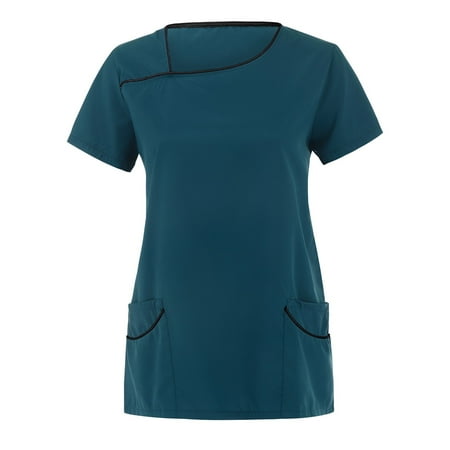 Xutthjh Women Scrubs Top Short Sleeve V-Neck Pocket Working Uniform Top Nurses Clothing Printed T-Shirt Casual Workwear T-Shirt Tops
Xutthjh Women Scrubs Top Short Sleeve V-Neck Pocket Working Uniform Top Nurses Clothing Printed T-Shirt Casual Workwear T-Shirt Tops