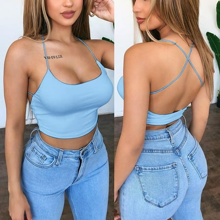 XIAOFFENN Pink Bra Bralettes For Women With Support Women Summerhalter Strap Vest Sexy Backless Crop Tops Skinny Tanks Tops Clubwear Padded Bralette
XIAOFFENN Pink Bra Bralettes For Women With Support Women Summerhalter Strap Vest Sexy Backless Crop Tops Skinny Tanks Tops Clubwear Padded Bralette