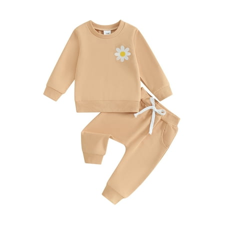 Bslissey Toddler Baby Girls 2Pcs Fall Outfits Long Sleeve Daisy Embroidered Sweatshirt Tops + Jogger Pants Sets Infant Spring Casual Daily Clothes 0-3 Years
Bslissey Toddler Baby Girls 2Pcs Fall Outfits Long Sleeve Daisy Embroidered Sweatshirt Tops + Jogger Pants Sets Infant Spring Casual Daily Clothes 0-3 Years