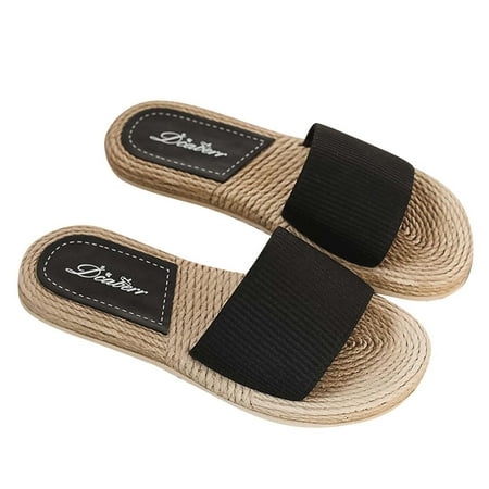 Inkach Summer Ladies Imitation Straw Slippers Fashion Flat Beach Flip Flops Shoes
Inkach Summer Ladies Imitation Straw Slippers Fashion Flat Beach Flip Flops Shoes