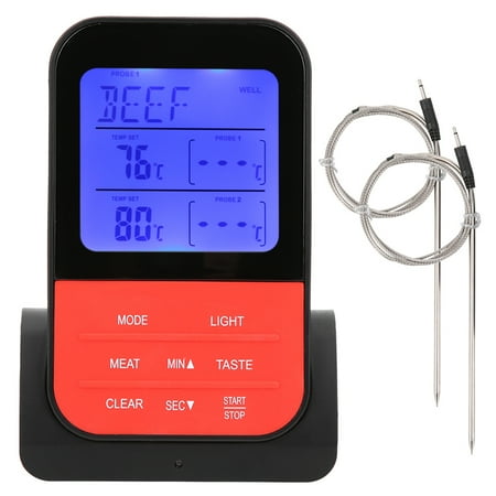 Backlight Temperature Gauge Kitchen Utensil With Temperature Alarm For Ovens Barbecues
Backlight Temperature Gauge Kitchen Utensil With Temperature Alarm For Ovens Barbecues