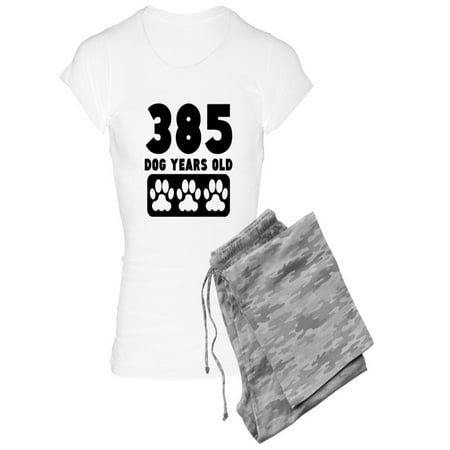 CafePress - 385 Dog Years Old Pajamas - Women s Light Pajamas