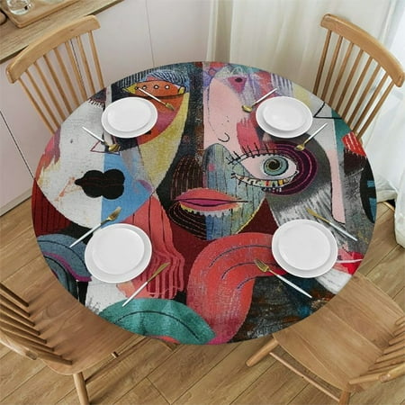 Palnkart Abstract Round Table Cover Stain Resistant Washable for Indoor Outdoor Kitchen Dining Wedding Parties 100% Polyester Fiber 46-50
Palnkart Abstract Round Table Cover Stain Resistant Washable for Indoor Outdoor Kitchen Dining Wedding Parties 100% Polyester Fiber 46-50