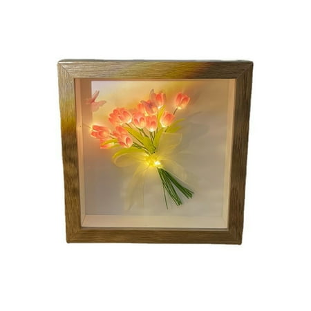 MWstore Tulip Flower Night Light Handmade Wooden Photo Frame 10/13/16 Flowers Ribbon Bowknot Square Gift DIY Glowing Tulip Bouquet Night
MWstore Tulip Flower Night Light Handmade Wooden Photo Frame 10/13/16 Flowers Ribbon Bowknot Square Gift DIY Glowing Tulip Bouquet Night