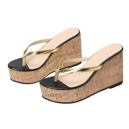 Women s Platform Slippers High-Heeled Flip Flops Summer New Style Fashion Light and Comfortable Shoes New
Women s Platform Slippers High-Heeled Flip Flops Summer New Style Fashion Light and Comfortable Shoes New