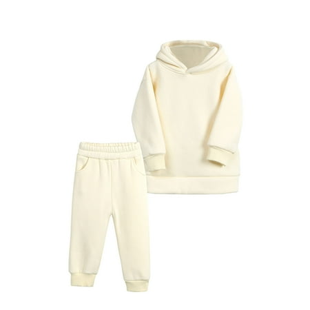 Odeerbi Toddler Sweatshirt Thickened Autumn Winter Children s Wear Boys Girls Sports Suit Casual Pullover Hooded Sweater Trousers Two-piece Set Beige
Odeerbi Toddler Sweatshirt Thickened Autumn Winter Children s Wear Boys Girls Sports Suit Casual Pullover Hooded Sweater Trousers Two-piece Set Beige