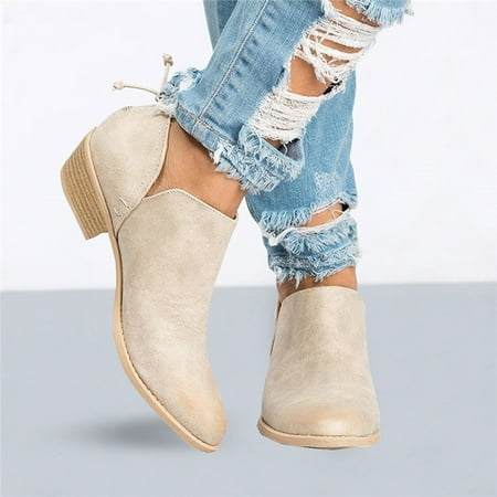 Foraging dimple Women s Boots Leather Cowhide Short Boots Low Heel Round Toe Casual Shoes Khaki
Foraging dimple Women s Boots Leather Cowhide Short Boots Low Heel Round Toe Casual Shoes Khaki