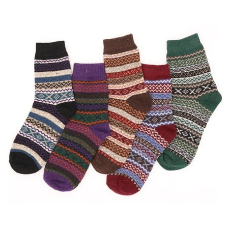 5 Pack Womens Warm Wool Socks Vintage Thick Knit Winter Cabin Cozy Fuzzy Crew Socks for Women Gifts (TSLA05)
5 Pack Womens Warm Wool Socks Vintage Thick Knit Winter Cabin Cozy Fuzzy Crew Socks for Women Gifts (TSLA05)