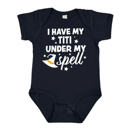 Inktastic I Have My Titi Under My Spell with Cute Witch Hat Gift Baby Boy or Baby Girl Bodysuit
Inktastic I Have My Titi Under My Spell with Cute Witch Hat Gift Baby Boy or Baby Girl Bodysuit