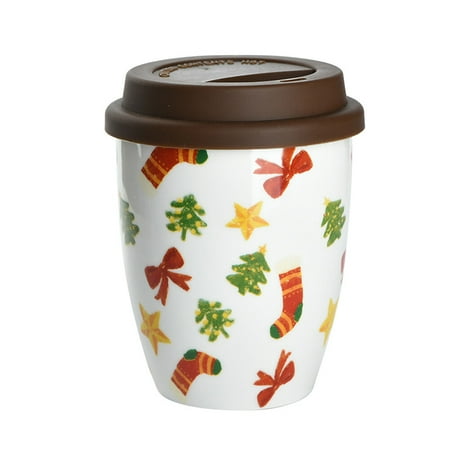 FRCOLOR 380ML Ceramics Mug Christmas Coffee Mug Without Handle Thicken Fashion Tea Cup with Silicone Lid (Christmas Gifts)
FRCOLOR 380ML Ceramics Mug Christmas Coffee Mug Without Handle Thicken Fashion Tea Cup with Silicone Lid (Christmas Gifts)