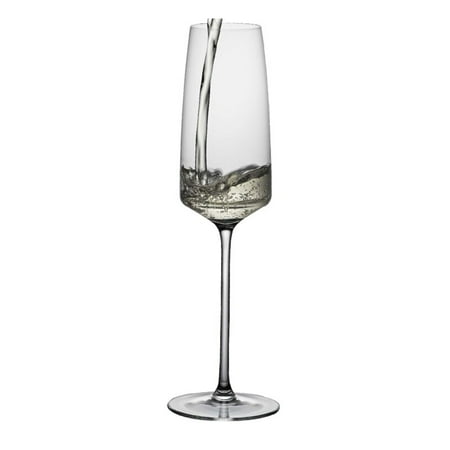 Vista 25 Champagne 9 oz. Crystal Champagne Flute Set of 6