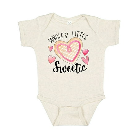 Inktastic Uncle s Little Sweetie with Pink Heart Cookie Gift Baby Boy or Baby Girl Bodysuit
Inktastic Uncle s Little Sweetie with Pink Heart Cookie Gift Baby Boy or Baby Girl Bodysuit