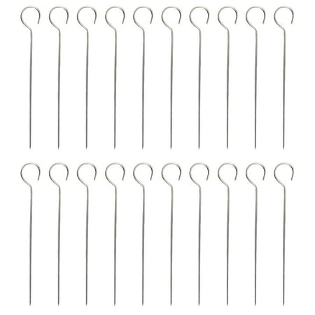 Metal Skewers 20Pcs Stainless Steel Skewers BBQ Meat Skewers Kitchen Barbecue Skewers Reusable Barbecue Sticks
Metal Skewers 20Pcs Stainless Steel Skewers BBQ Meat Skewers Kitchen Barbecue Skewers Reusable Barbecue Sticks