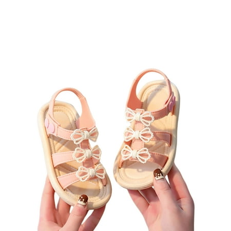 SAYOO Kids Baby Girls Summer Sandals Non-slip Soft Sole Toddler Princess Open-toed Shoes with Bow Knot
SAYOO Kids Baby Girls Summer Sandals Non-slip Soft Sole Toddler Princess Open-toed Shoes with Bow Knot