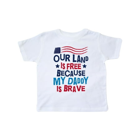 Inktastic Land is Free Daddy is Brave Military Gift Toddler Boy or Toddler Girl T-Shirt
Inktastic Land is Free Daddy is Brave Military Gift Toddler Boy or Toddler Girl T-Shirt