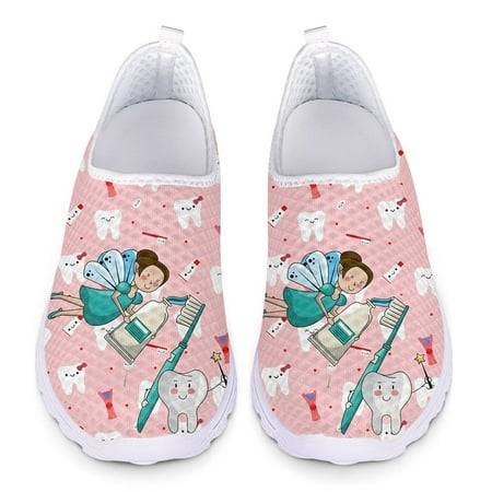 Loafers Women Flats Cartoon Dental Nurse Print Breath Mesh Casual Shoes Comfort Sneakers for Ladies Summer Slip On Shoes
Loafers Women Flats Cartoon Dental Nurse Print Breath Mesh Casual Shoes Comfort Sneakers for Ladies Summer Slip On Shoes