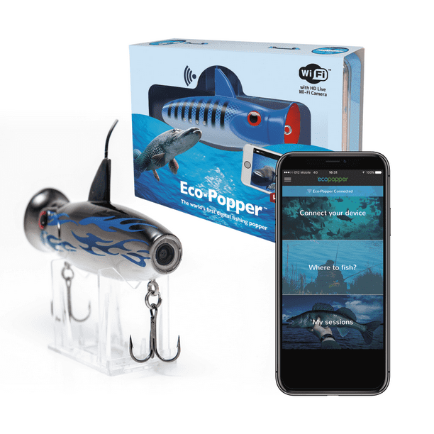Eco-Popper Underwater LIVE HD Video Camera and Lure (model: Gray Storm)