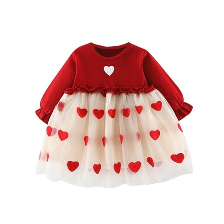 Girls Fall Dress Size 7 Little Girl Princess Dress Toddler Baby Kids Girls Ruched Tulle Patchwork Love Heart Print Dresses Clothes Long Dress for Toddler Little Girl Dresses Size 8
Girls Fall Dress Size 7 Little Girl Princess Dress Toddler Baby Kids Girls Ruched Tulle Patchwork Love Heart Print Dresses Clothes Long Dress for Toddler Little Girl Dresses Size 8