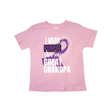 Inktastic Chronic Pain I Wear Purple For My Great Grandpa Gift Toddler Boy or Toddler Girl T-Shirt
Inktastic Chronic Pain I Wear Purple For My Great Grandpa Gift Toddler Boy or Toddler Girl T-Shirt