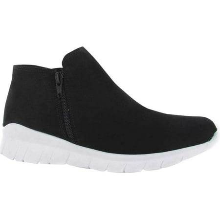 Women s Naot Zodiac Zip Up Sneaker Black Velvet Nubuck 39 M