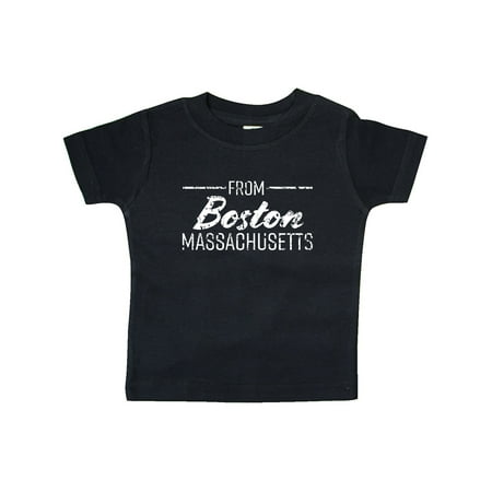 Inktastic From Boston Massachusetts in White Distressed Text Gift Baby Boy or Baby Girl T-Shirt
Inktastic From Boston Massachusetts in White Distressed Text Gift Baby Boy or Baby Girl T-Shirt