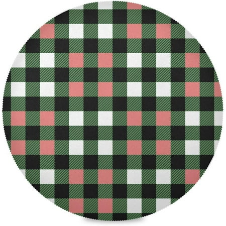 Coolnut Buffalo Plaid Round Placemats for Dining Table Non-Slip Heat-Resistant Polyester Table Mats Set of 1 Washable Table Mats for Kitchen Dining Table Decoration
Coolnut Buffalo Plaid Round Placemats for Dining Table Non-Slip Heat-Resistant Polyester Table Mats Set of 1 Washable Table Mats for Kitchen Dining Table Decoration