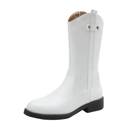 PMUYBHF Ladies Solid Color Leather Round Toe Flat Heel Large Size Retro Mid Calf Boots Leather Boots Short Boots Western Boots 44.98
PMUYBHF Ladies Solid Color Leather Round Toe Flat Heel Large Size Retro Mid Calf Boots Leather Boots Short Boots Western Boots 44.98