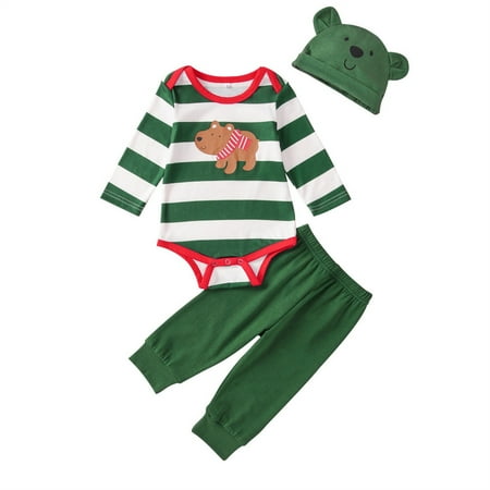 Toddler Girls Outfit Baby Boys Cotton Patchwork Autumn Christmas Long Sleeve Pants Romper Bodysuit Hat Set Clothes
Toddler Girls Outfit Baby Boys Cotton Patchwork Autumn Christmas Long Sleeve Pants Romper Bodysuit Hat Set Clothes