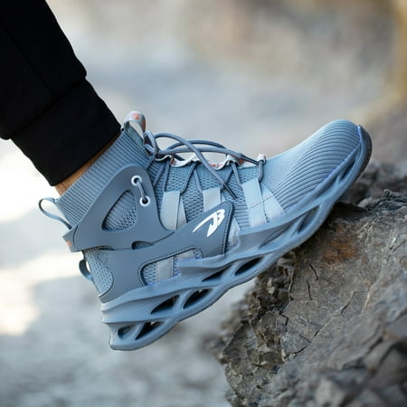 Men‘s Work Safety Shoes Puncture Proof Slip Resistant Breathable Work Shoes Construction Shoes