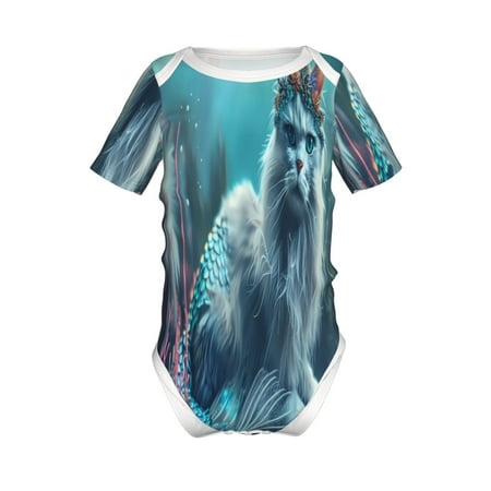 Adobk Cat Underwater Fantasy Print Baby Climbing Clothes Jumpsuit Rompers Classic Rompers Child Short sleeve Bodysuits-12 Months
Adobk Cat Underwater Fantasy Print Baby Climbing Clothes Jumpsuit Rompers Classic Rompers Child Short sleeve Bodysuits-12 Months