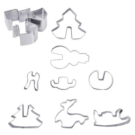 Trayknick 8Pcs/Set Christmas Design Stainless Steel Cookie Cutter DIY Fondant Cake Mold
Trayknick 8Pcs/Set Christmas Design Stainless Steel Cookie Cutter DIY Fondant Cake Mold